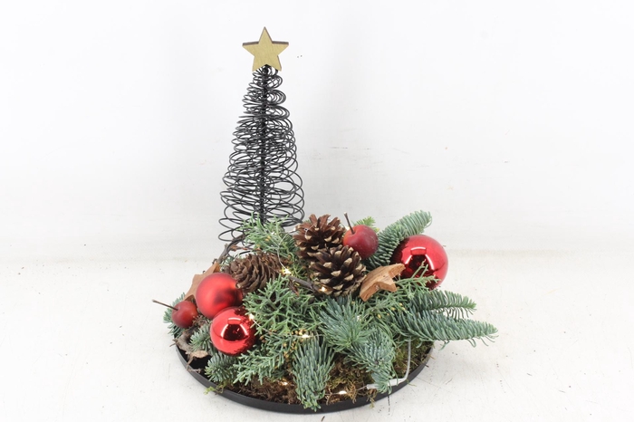 <h4>arr5 Kerst MB - Zink rond kboom red led</h4>