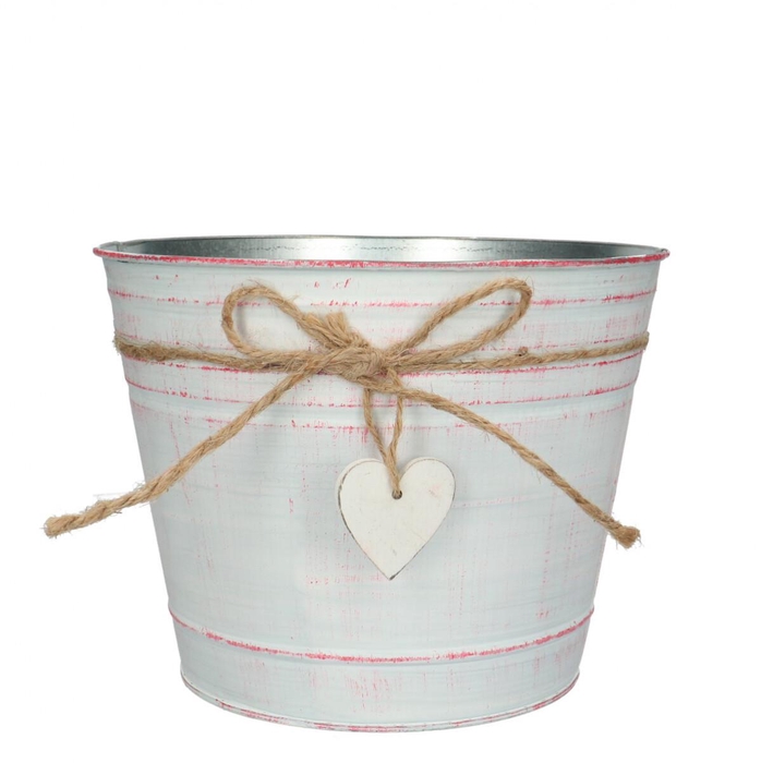 <h4>Valentine Zinc Love pot d21*16cm</h4>