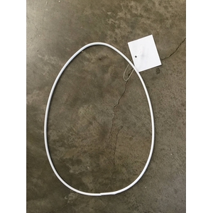 METAL EGG RING 17X25CM WHITE