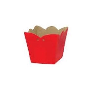 CACHEPOT VIOLETA 12X10X8CM C10 LISO VERMELHO