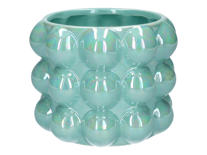 <h4>DF03-666721647 - Pot Bubbly d16xh12.2 l.blue+pearl</h4>