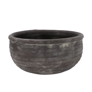 Gamla Grey Bowl Structure Stripe 35x35x17cm