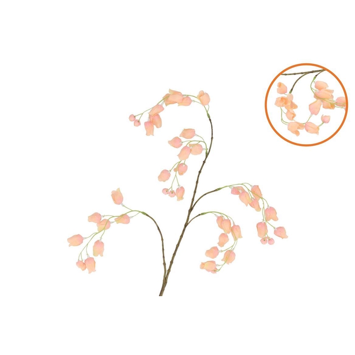 <h4>Silk Bellflower Salmon 88cm</h4>