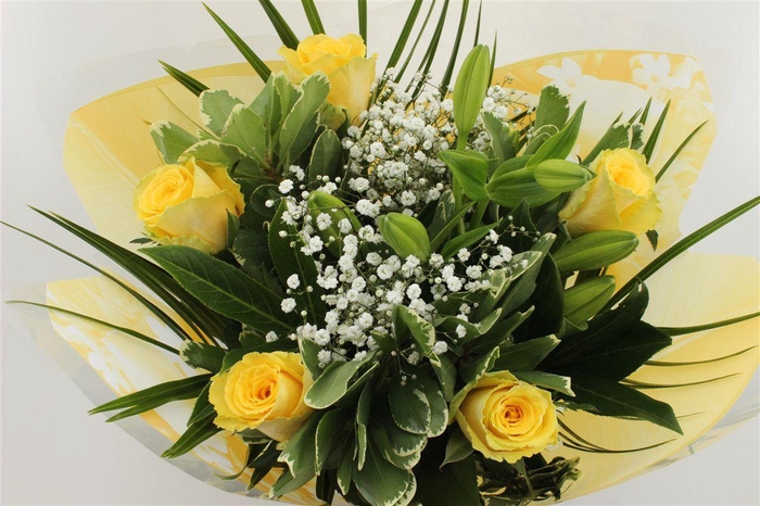 <h4>Boeket Apart Geel</h4>