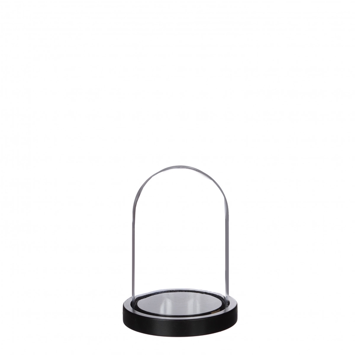 <h4>Glass Cloche Wood d10/12*16cm</h4>