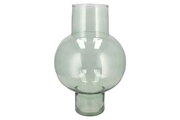 Mira Green Glass Bulb High Vase 25x25x41cm