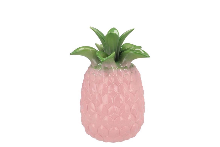Pineapple Tropical Pink Vase 16x16x22cm Nm