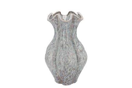 <h4>Inga Driss Grey Vase Active Glaze 25x25x36cm Nm</h4>