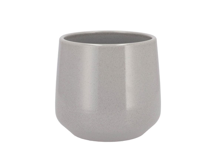 <h4>Ceramic Grey Stone Pot Berlin 13cm</h4>