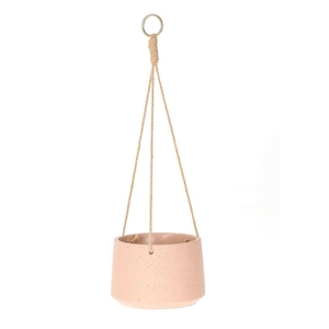 Ceramics Corda hanging pot d19*13cm