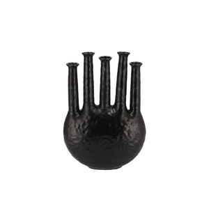 Inga Jahra Black Vase Oval Tube 28x12x39cm Nm