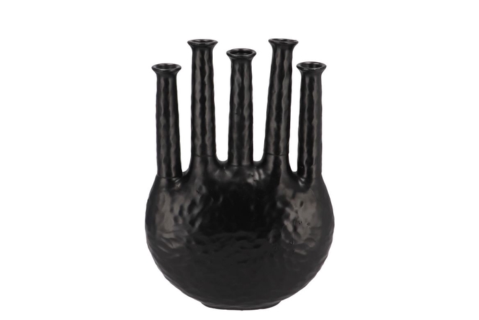 <h4>Inga Jahra Black Vase Oval Tube 28x12x39cm Nm</h4>