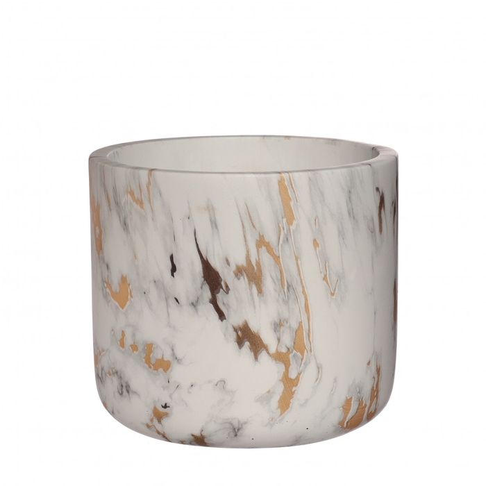 Ceramics Marble pot d14*12.5cm