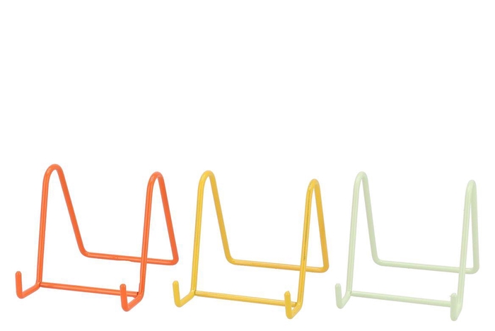 <h4>Plate Rack Tropical Orange Metal Ass 12x8x8cm</h4>