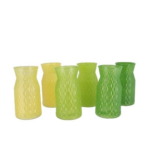 Diamond Green Mix Vase Ass 12x20cm Nm