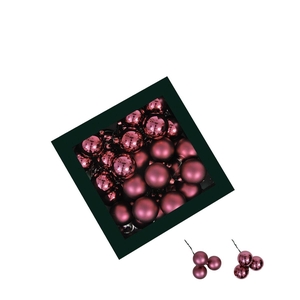 Kerstbal Bal/draad 40mm combi x36