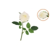 Silk Rose Real Touch White 43cm Nm