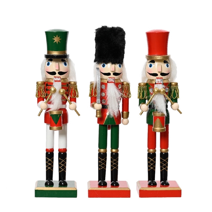 <h4>Kerst Deco notenkraker 25cm</h4>