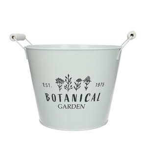 Zinc Botanical pot d21*16cm