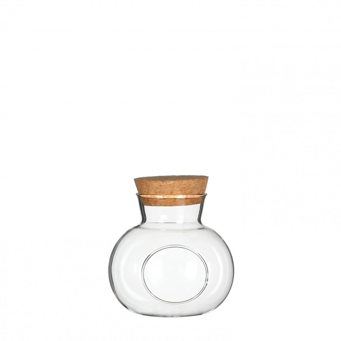 <h4>Glas Kurk bolvaas+gat d10*10cm</h4>