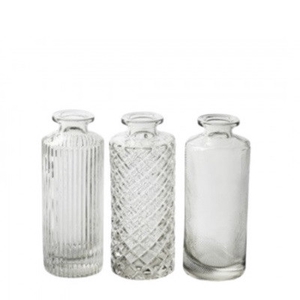 Glas Fles Alanis d02/5*13cm ass.