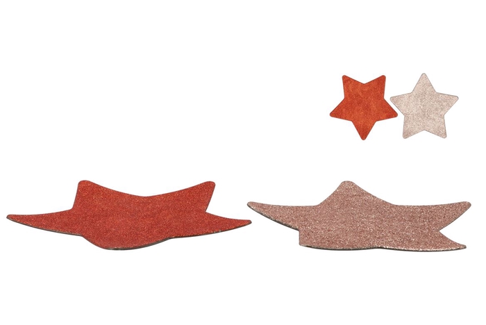 <h4>Melamine Shine Rose/copper Plate Star 28x28x1cm</h4>