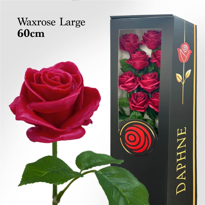 <h4>Wax Rose L Cerise 60cm</h4>