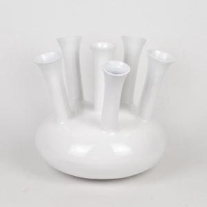 Alu Vase White O  33cm