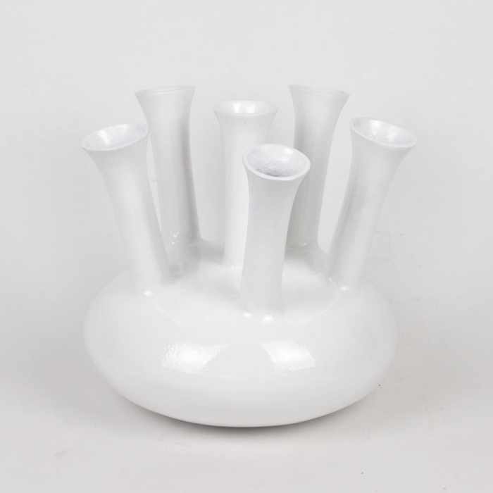 <h4>Alu Vase White O  33cm</h4>