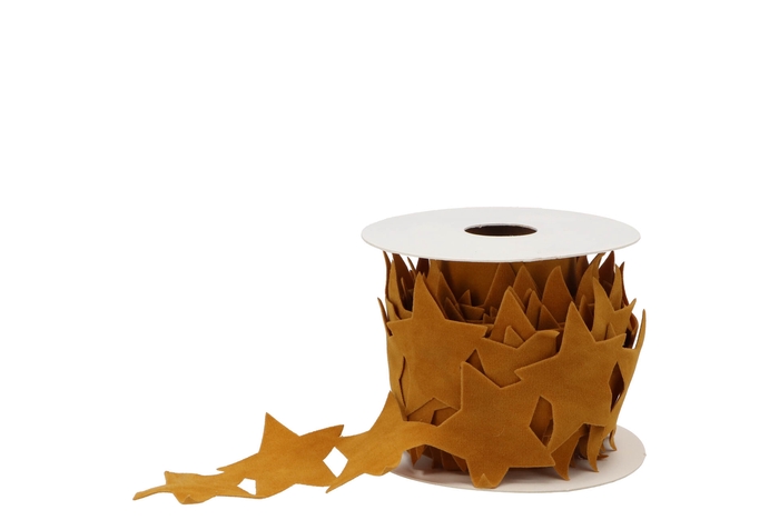 Ribbon Velvet Star 56 Ocher 5mx76mm