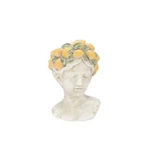 Miley Yellow Pot Woman 20x19x28cm