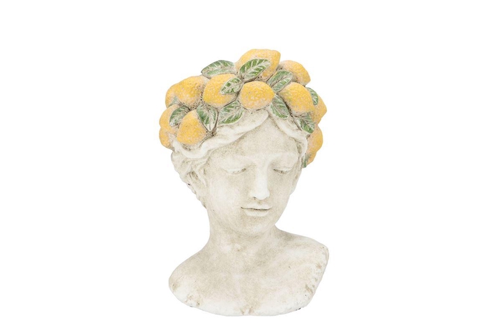 <h4>Miley Yellow Pot Woman 20x19x28cm</h4>