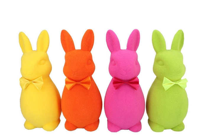 <h4>Easter Flock Dutch Orange Bunny Xl Ass 26x30x63cm</h4>