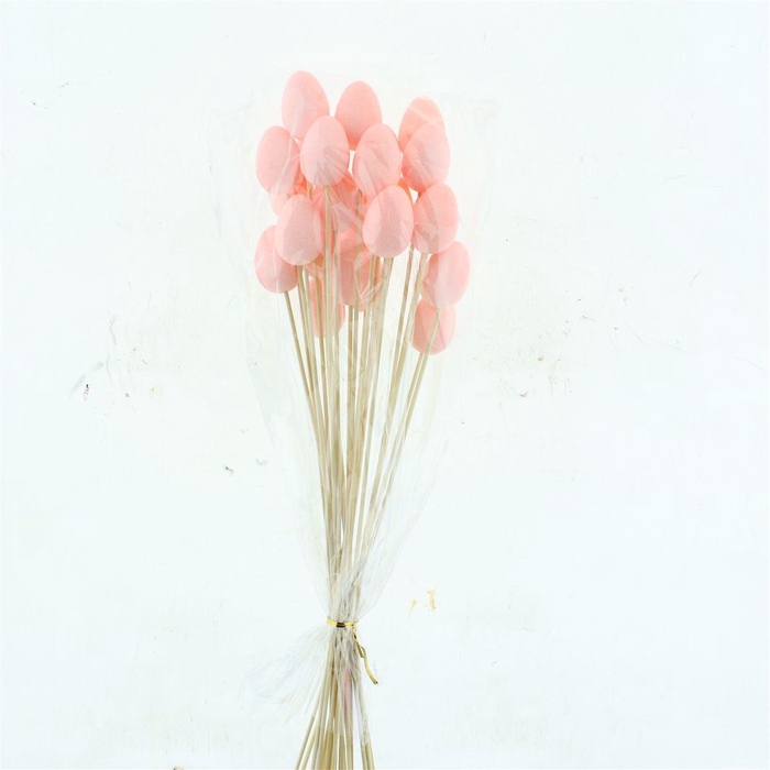 <h4>Easter Egg Pink Flock Per Stem</h4>