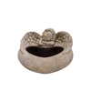 Concrete Golden Pot Heart 21x18x13cm