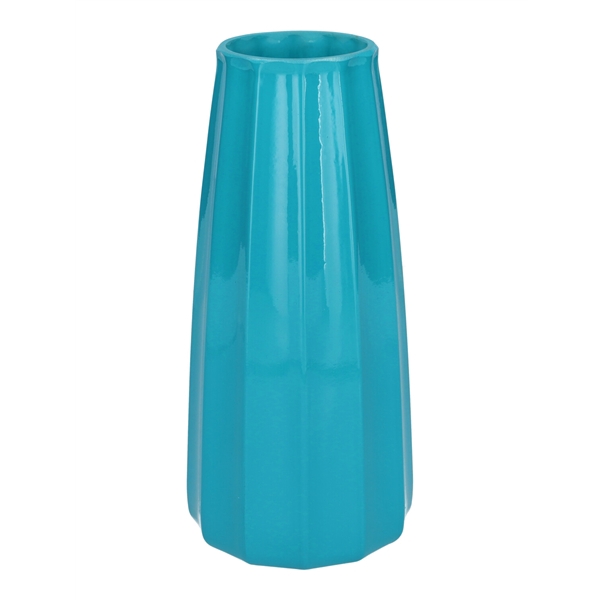 <h4>Vase Gemma lines d6.5\\10xh21 l.blue milky</h4>