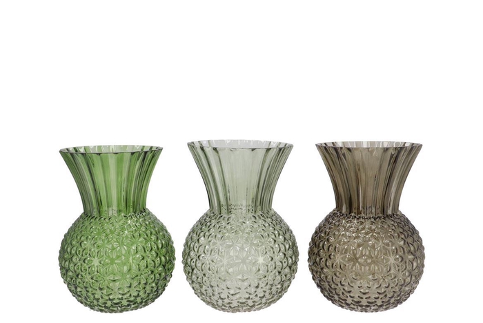 <h4>Senna Summer Green Mix Vase Ass 16x22cm</h4>