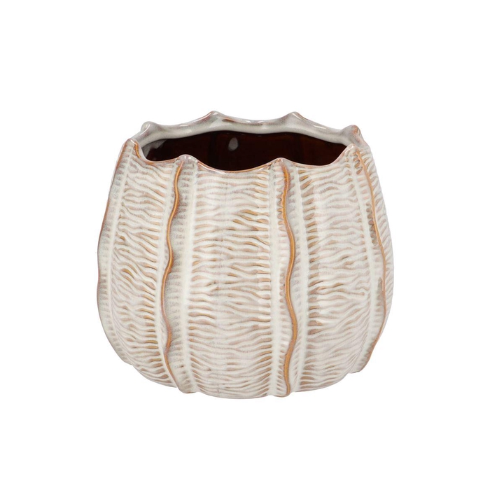 <h4>Sifan White Pot Structure 22x22x17cm</h4>