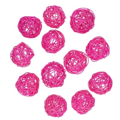 Decoration Rattan ball 6cm x12