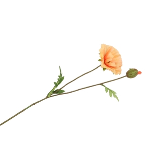 Silk Papaver Tak Zalm 64cm