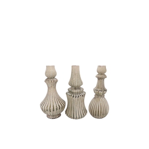 Mika Nordic Green Vase Curves Ass 13x25cm