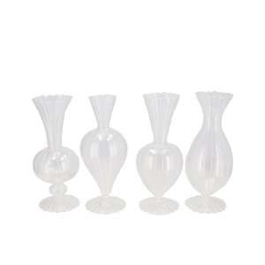 Sunny Dutch Transparent Glass Vase Ass 10x10x20cm