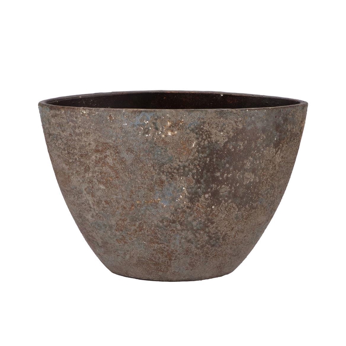 <h4>Bali Indonesian Grey Bowl Ovl 34x16x23cm</h4>