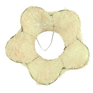 Bouquet holder sisal flower Ø15cm cream 10pce/bundle