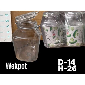 Glazen Wekpot H26 D14