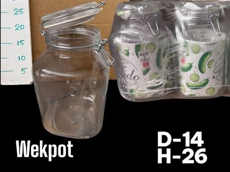 <h4>Glazen Wekpot H26 D14</h4>