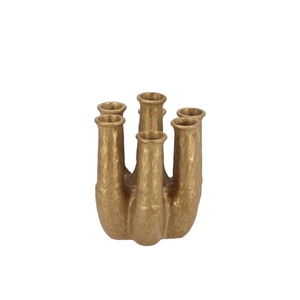 Inga Jahra Gold Vase Tube 15x13x18cm