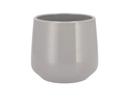 <h4>Ceramic Grey Stone Pot Berlin 16cm</h4>