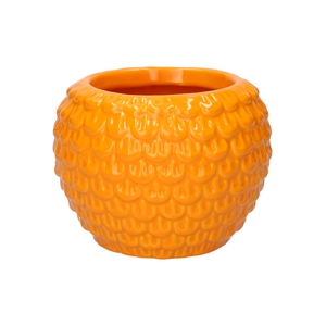 DF03-666830625 - Pot Florini d10/14.5xh10.9 orange
