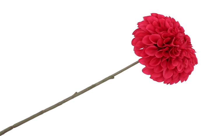 Silk Dahlia Bold Red 68cm Nm